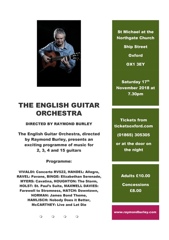English Guitar Orchestra Dir Raymond Burley